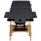 Sulankstomas masažinis stalas, juodos kaina ir informacija | Masažo reikmenys | pigu.lt