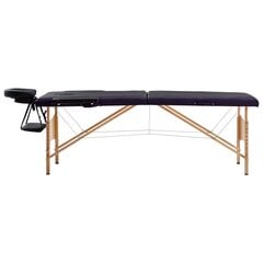 Sulankstomas masažinis stalas, juodos цена и информация | Аксессуары для массажа | pigu.lt