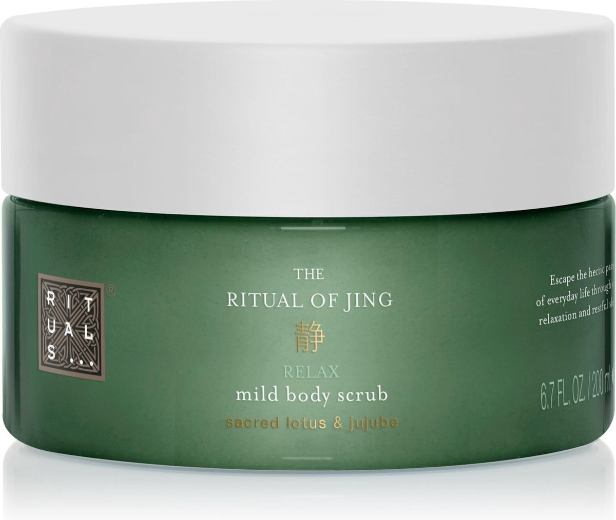 Švelnus kūno šveitiklis Rituals The Ritual Of Jing, 200 ml kaina ir informacija | Kūno šveitikliai | pigu.lt