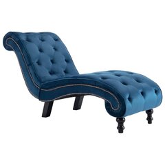 Gultas, mėlynos spalvos, aksomas цена и информация | Кресла в гостиную | pigu.lt