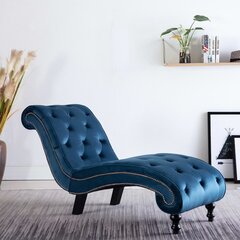 Gultas, mėlynos spalvos, aksomas kaina ir informacija | Svetainės foteliai | pigu.lt