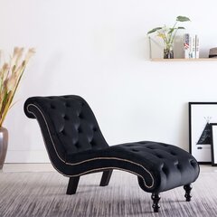 Gultas, juodos spalvos, aksomas цена и информация | Кресла в гостиную | pigu.lt