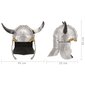 Vikingų šalmas VidaXL, sidabrinis, plienas, fantastinis цена и информация | Karnavaliniai kostiumai | pigu.lt