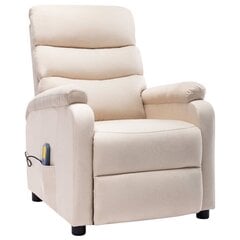 Массажное кресло с откидной спинкой, коричневое цена и информация | Кресла в гостиную | pigu.lt