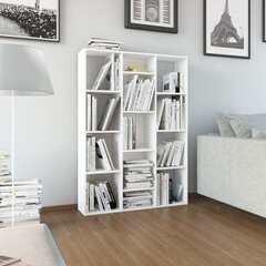 Kambario pertvara/spintelė knygoms, 100x24x140 cm, balta kaina ir informacija | Lentynos | pigu.lt