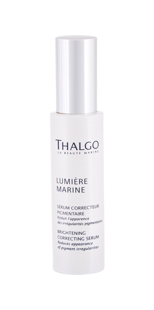 Serumas nuo pigmentinių dėmių Thalgo Lumiere Marine Brightening Correcting Serum, 30ml kaina ir informacija | Veido aliejai, serumai | pigu.lt