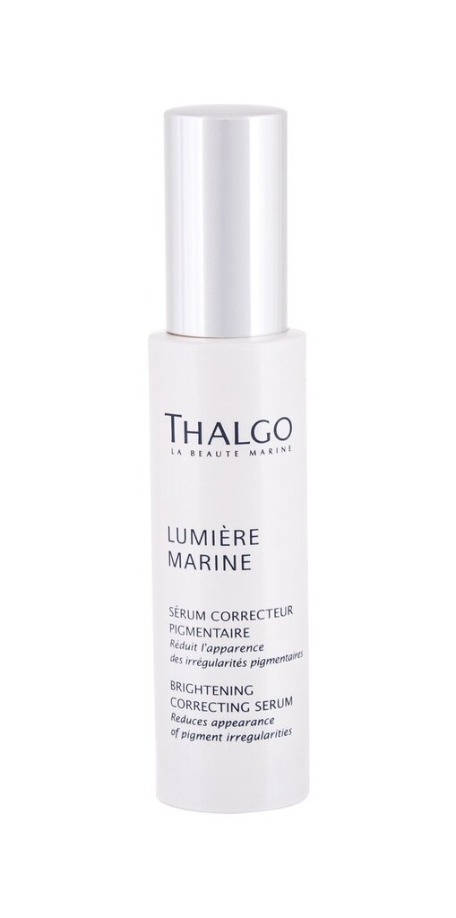 Serumas nuo pigmentinių dėmių Thalgo Lumiere Marine Brightening Correcting Serum, 30ml цена и информация | Veido aliejai, serumai | pigu.lt