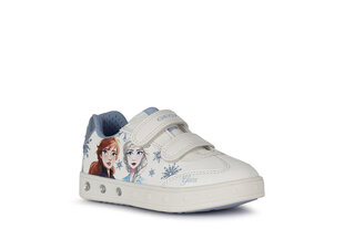 Повседневная обувь Geox для девочек SKYLIN GIRL, белые цена и информация | Детская спортивная обувь | pigu.lt