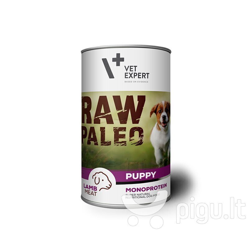Raw Paleo konservai šuniukams su ėriena, begrūdis 800g kaina ir informacija | Konservai šunims | pigu.lt