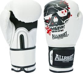 Боксерские перчатки Allright SKULL 12oz белый цвет цена и информация | Боевые искусства | pigu.lt