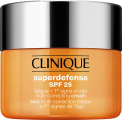 Защитный крем для лица Clinique Superdefense SPF25, 50 мл цена и информация | Кремы для лица | pigu.lt