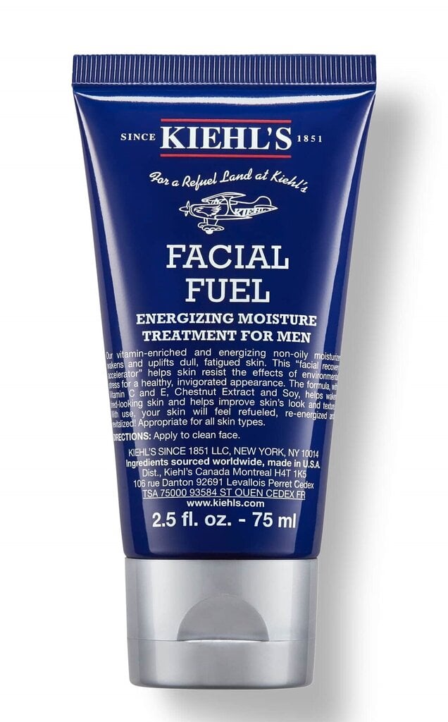 Veido drėkiklis vyrams Kiehl's Facial Fuel Energizing Moisture, 75 ml kaina ir informacija | Veido kremai | pigu.lt