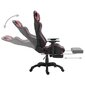 Žaidimų kėdė su atrama kojoms, juoda kaina ir informacija | Biuro kėdės | pigu.lt