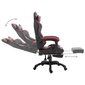 Žaidimų kėdė su atrama kojoms, juoda kaina ir informacija | Biuro kėdės | pigu.lt