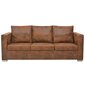 Trivietė sofa, 191x73x82cm, ruda цена и информация | Sofos | pigu.lt