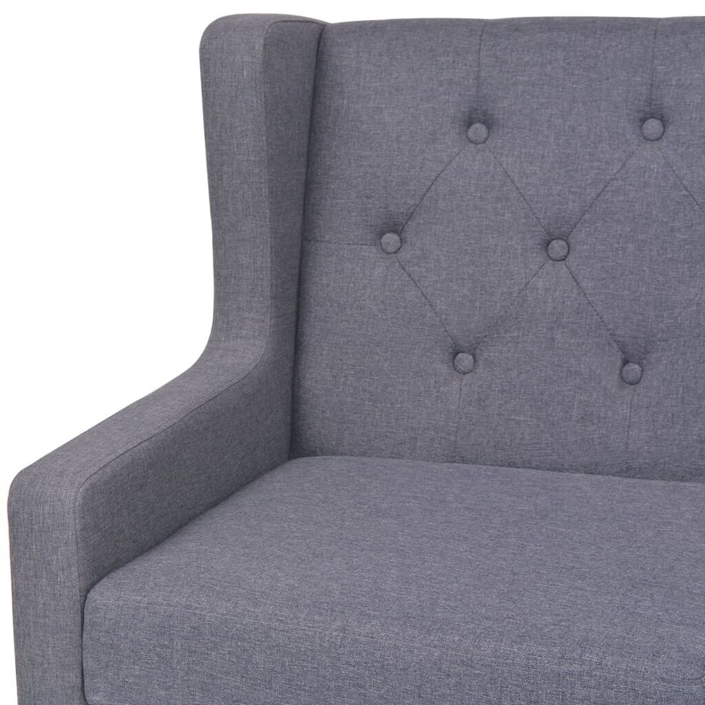 Trivietė sofa, pilka kaina ir informacija | Sofos | pigu.lt