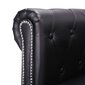 Sofa Chesterfield, juoda kaina ir informacija | Sofos | pigu.lt