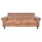 Sofa-lova su ranktūriais, ruda kaina ir informacija | Sofos | pigu.lt