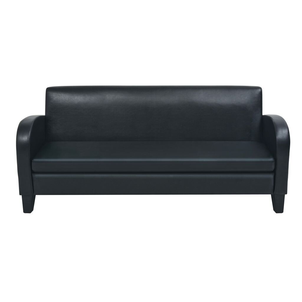 Trivietė sofa, juoda kaina ir informacija | Sofos | pigu.lt