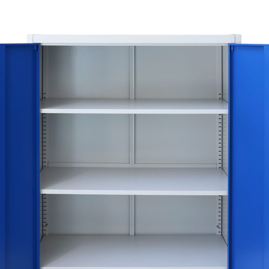 Spintelė 90x40x140 cm pilka - mėlyna kaina ir informacija | Svetainės spintelės | pigu.lt