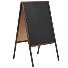 Dvipusė lenta, kedro mediena, laisvai pastatoma, 60x80 cm kaina ir informacija | Kanceliarinės prekės | pigu.lt