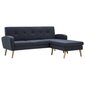 Sofa, 186x136x79 cm, pilka kaina ir informacija | Sofos | pigu.lt