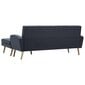 Sofa, 186x136x79 cm, pilka kaina ir informacija | Sofos | pigu.lt