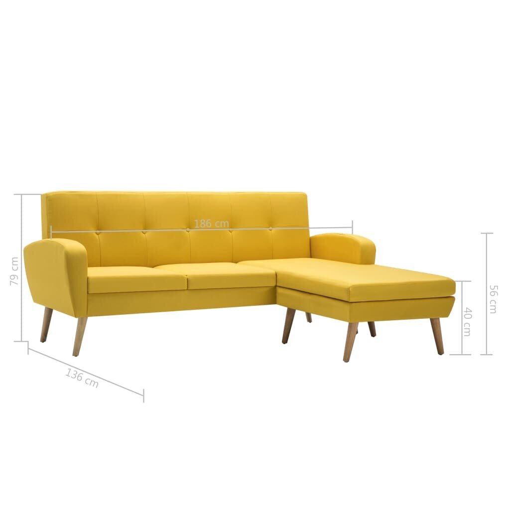 Sofa, 186x136x79 cm kaina ir informacija | Sofos | pigu.lt