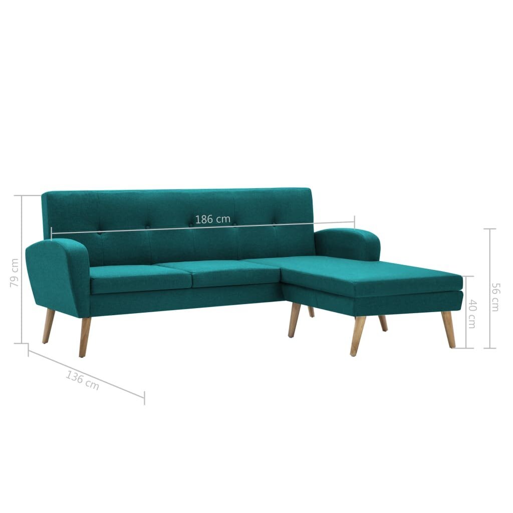 Sofa, 186x136x79 cm kaina ir informacija | Sofos | pigu.lt