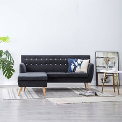 Sofa, 171,5x138x81,5cm, pilka цена и информация | Диваны | pigu.lt