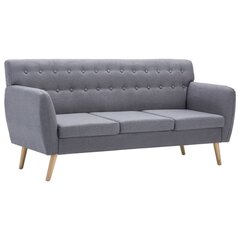 Trivietė sofa, 172x70x82cm, pilka kaina ir informacija | Sofos | pigu.lt