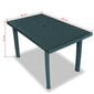 Sodo baldų komplektas vidaXL, 5 dalių, plastikinis, žalias kaina ir informacija | Lauko baldų komplektai | pigu.lt