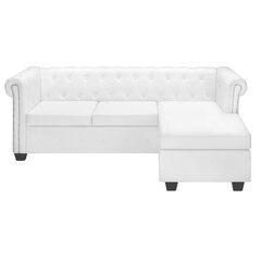 Sofa Chesterfield, balta kaina ir informacija | Sofos | pigu.lt