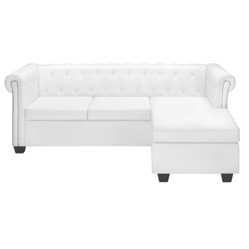 Sofa Chesterfield, balta kaina ir informacija | Sofos | pigu.lt