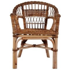 Садовые стулья, 4 шт., коричневые цена и информация | Садовые стулья, кресла, пуфы | pigu.lt