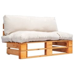 Sofa su pagalvėmis, oranžinė kaina ir informacija | Lauko kėdės, foteliai, pufai | pigu.lt