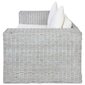 Sofų komplektas su pagalvėlėmis, 2 dalių, pilkas kaina ir informacija | Sofos | pigu.lt