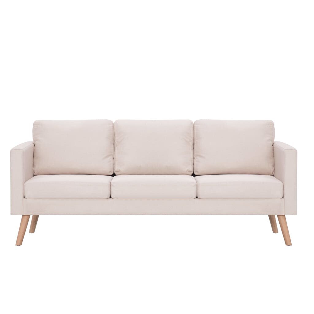 Trivietė sofa, rusva цена и информация | Sofos | pigu.lt