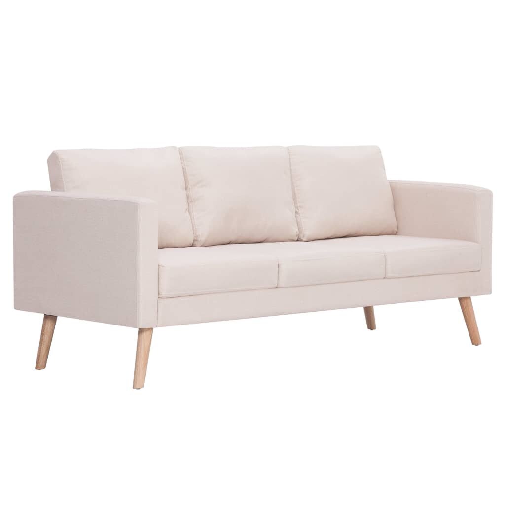 Trivietė sofa, rusva цена и информация | Sofos | pigu.lt