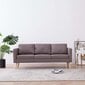 Trivietė sofa, rudos spalvos, audinys kaina ir informacija | Sofos | pigu.lt