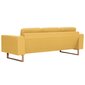 Trivietė sofa, geltona цена и информация | Sofos | pigu.lt