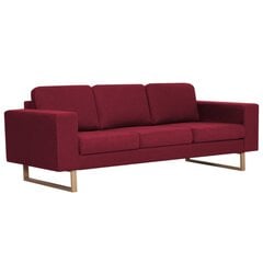 Trivietė sofa, raudona kaina ir informacija | Sofos | pigu.lt