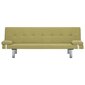 Sofa-lova su dviem pagalvėm, žalia kaina ir informacija | Sofos | pigu.lt
