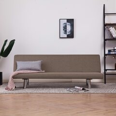 Sofa-lova, rudos spalvos, poliesteris kaina ir informacija | Sofos | pigu.lt