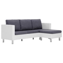 Трехместный диван с подушками, серый цена и информация | Диваны | pigu.lt