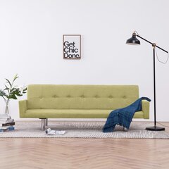 Sofa-lova su porankiu, žalia kaina ir informacija | Sofos | pigu.lt