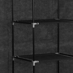 Шкаф для одежды, черный цена и информация | Шкафы | pigu.lt