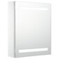 Veidrodinė vonios spintelė su LED apšvietimu, 50x13,5x60 cm цена и информация | Vonios spintelės | pigu.lt