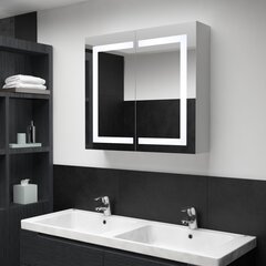 Veidrodinė vonios spintelė, 80x12,2x68cm kaina ir informacija | Vonios spintelės | pigu.lt