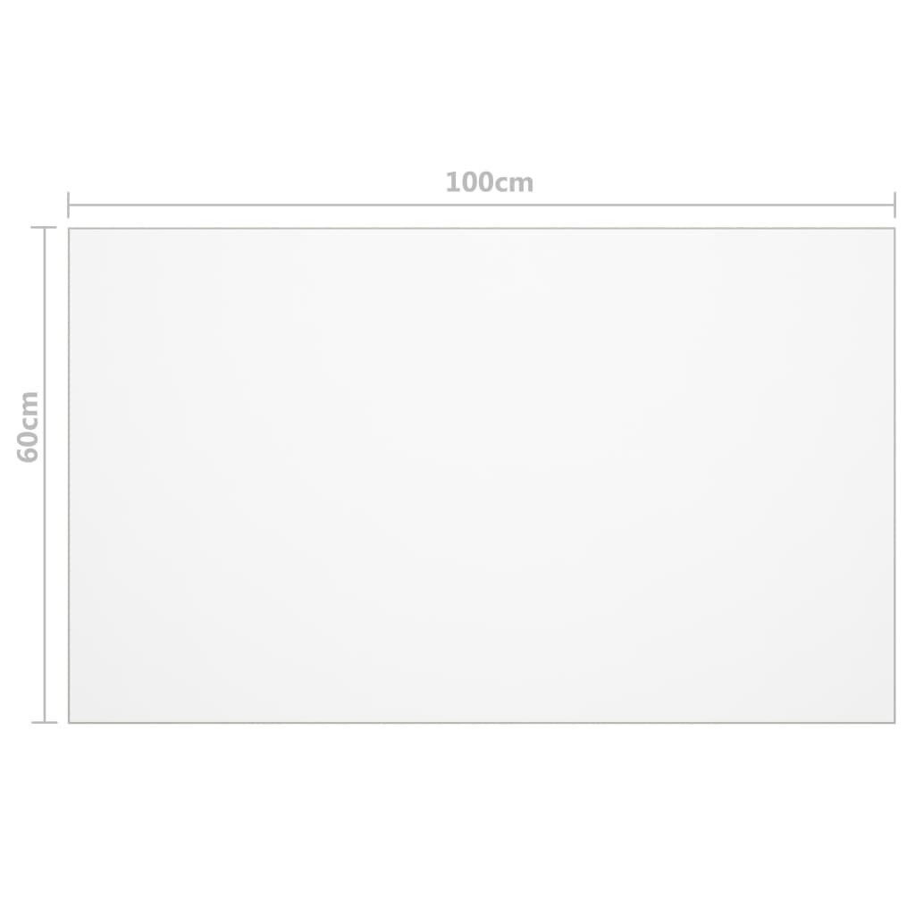 Stalo apsauga, 100 x 60 cm, permatoma цена и информация | Staltiesės, servetėlės | pigu.lt